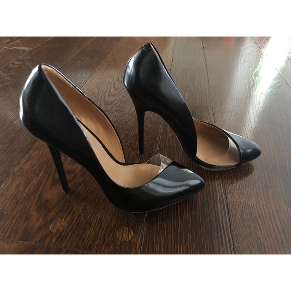 L.A.M.B. Pointed Toe Leather Pump Heel - Picture 2 of 8